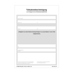 Teilnahmebescheinigung B96