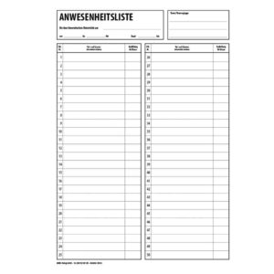 M2432-Anwesenheitsliste