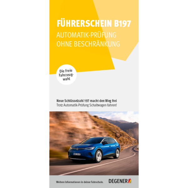 Flyer Führerschein B197 Information (50 Stück)