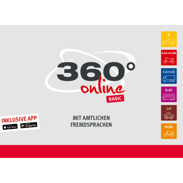 Lernsoftware 360° online Basic, alle Fremdsprachen, alle Klassen
