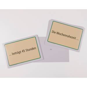 Moderationskarten Lenk- und Ruhezeiten