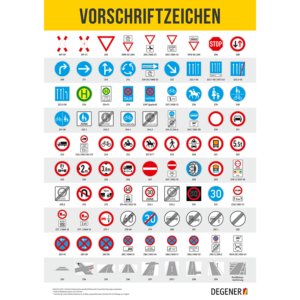 Poster "Vorschriftzeichen"
