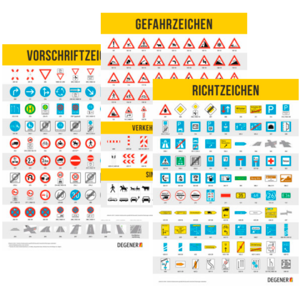 Poster-Set "Verkehrszeichenübersicht"